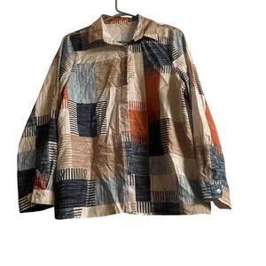 Men's Patchwork Long Sleeve Shirt